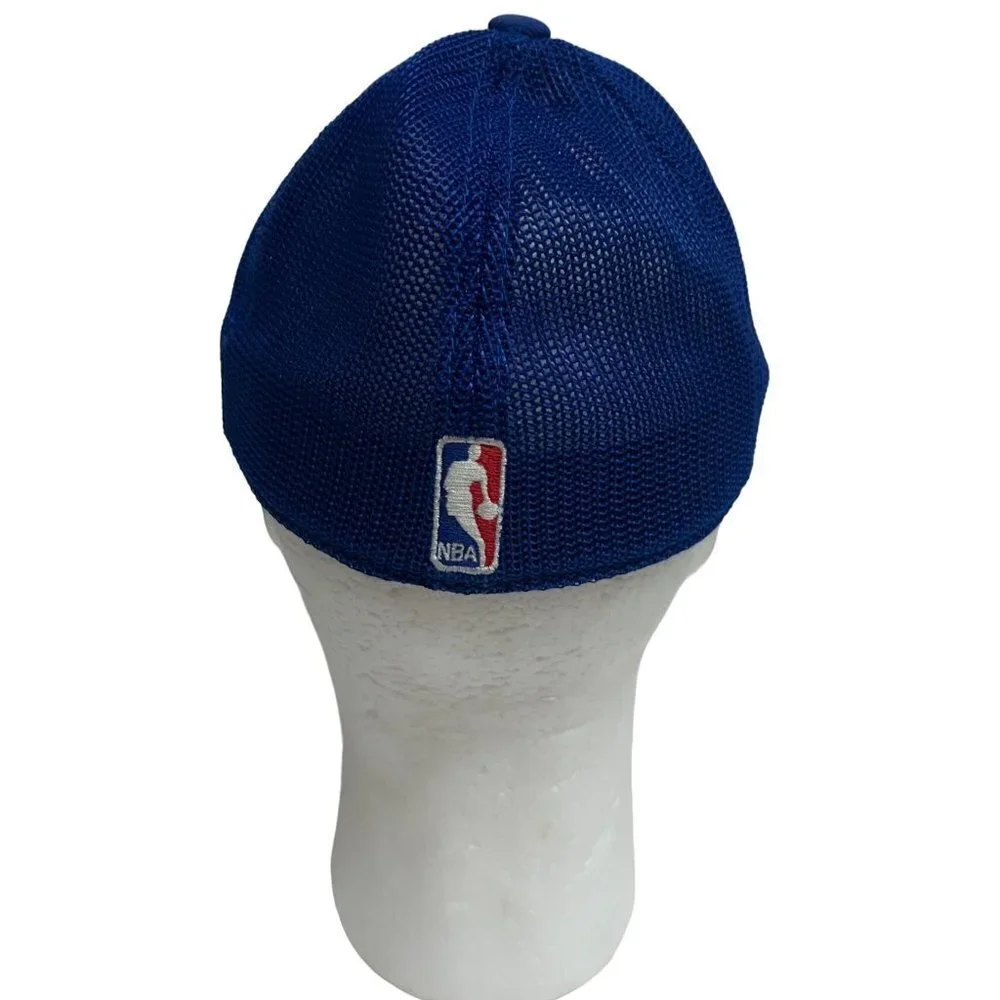 NBA Detroit Pistons Adidas Colorblock Trucker Mesh Snapback Hat Cap - Picture 5 of 10